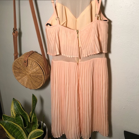 Material Girl - Pleated Mesh Dress - Picture 2 of 5